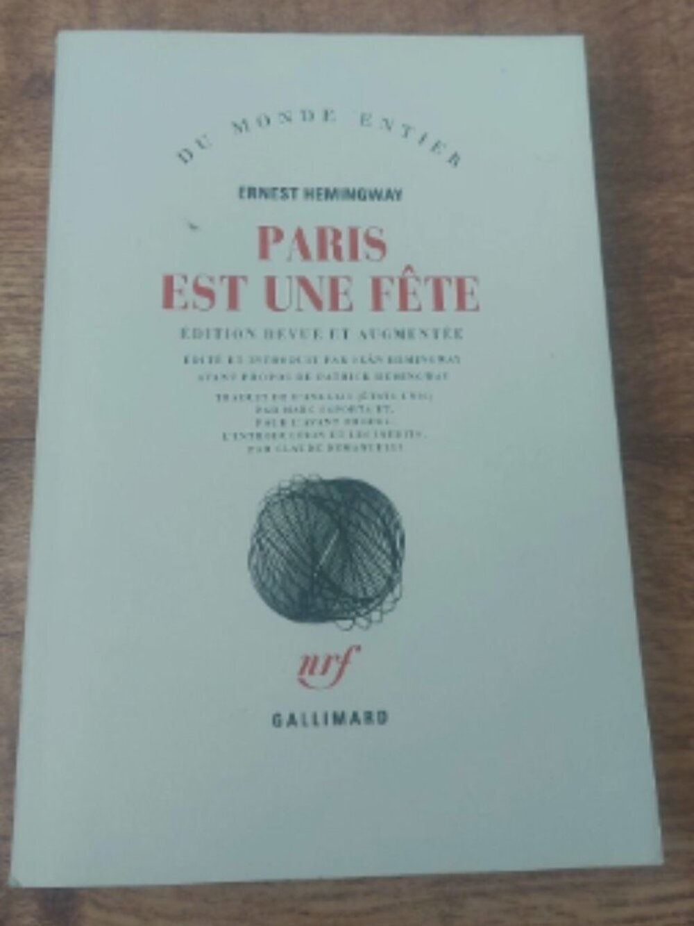 Paris est une fête (French Edition) Ernest Hemingway Livre Gallimard